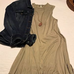 Cotton flowy versatile sleeveless dress